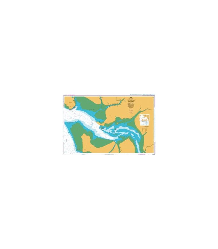 British Admiralty Australian Nautical Chart AUS28 Port Darwin East Arm