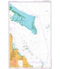British Admiralty Australian Nautical Chart AUS490 Sandy Cape to Swain Reefs