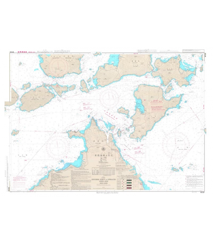 Japan Hydrographic Association (JHA) Nautical Chart W104 Kurushima