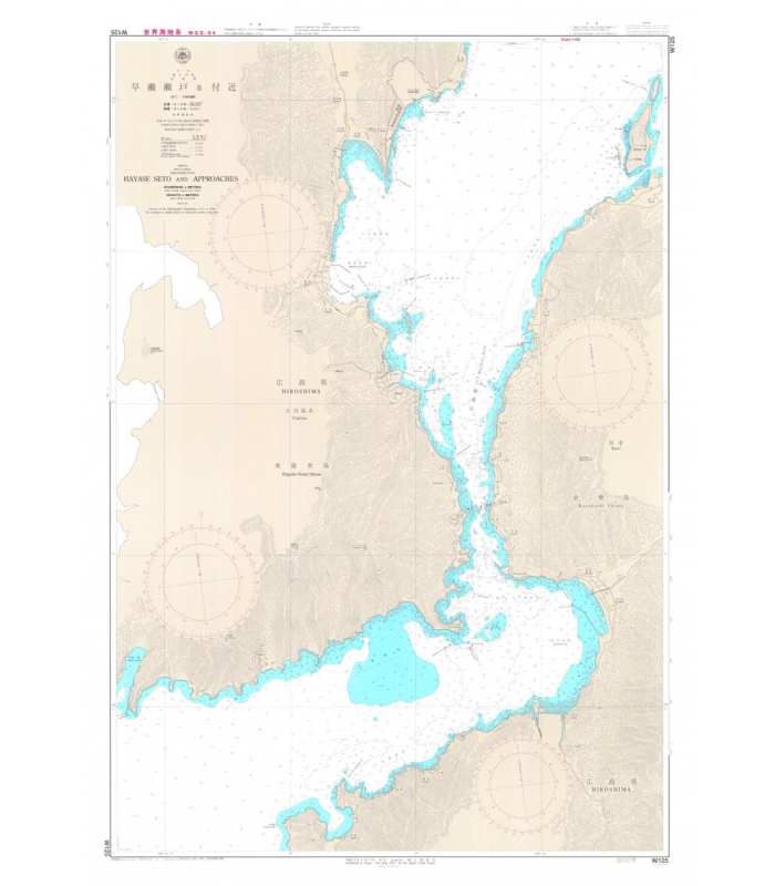 Japan Hydrographic Association (JHA) Nautical Chart W125 Hayase