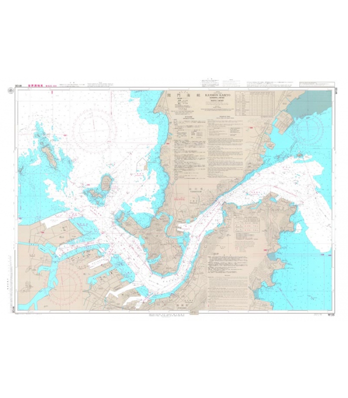 Japan Hydrographic Association (JHA) Nautical Chart W135 Kanmon Kaikyo