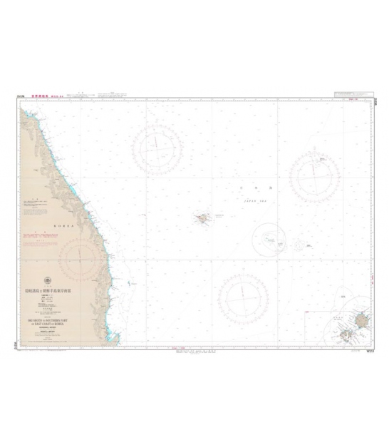 JHA Nautical Chart W157(INT5204) Shio-no-Misaki to Osumi Kaikyo