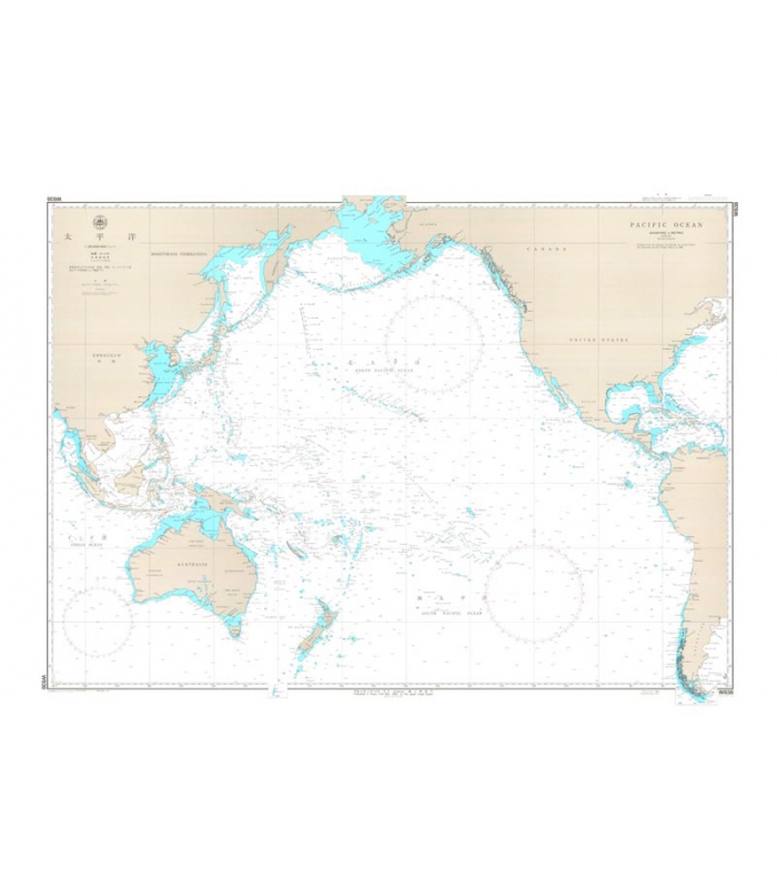 Japan Hydrographic Association (JHA) Nautical Chart W838 Pacific Ocean