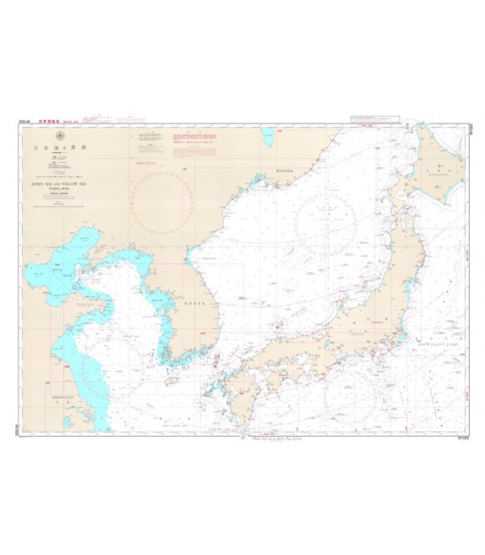 日本海 JHA Nautical Chart W1005 Japan Sea and Yellow Sea