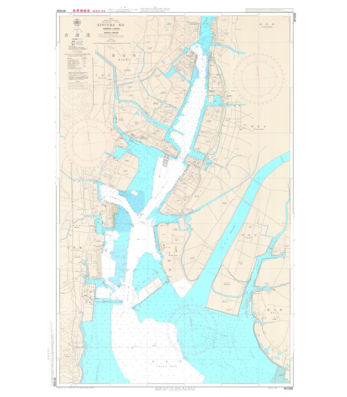 Japan Hydrographic Association (JHA) Nautical Chart W1056 Kinuura Ko