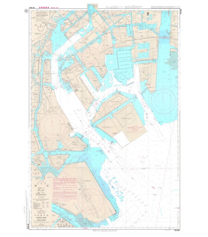 Japan Hydrographic Association (JHA) Nautical Chart W1065(INT5305
