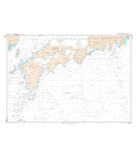 JHA Nautical Chart W157(INT5204) Shio-no-Misaki to Osumi Kaikyo