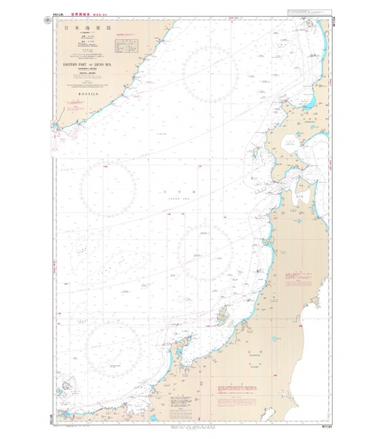 JHA Nautical Chart W1005 Japan Sea and Yellow Sea