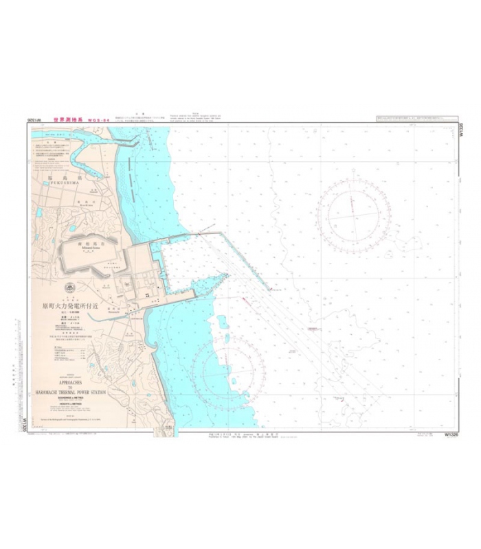 Japan Hydrographic Association (JHA) Nautical Chart W1326 Approaches to ...