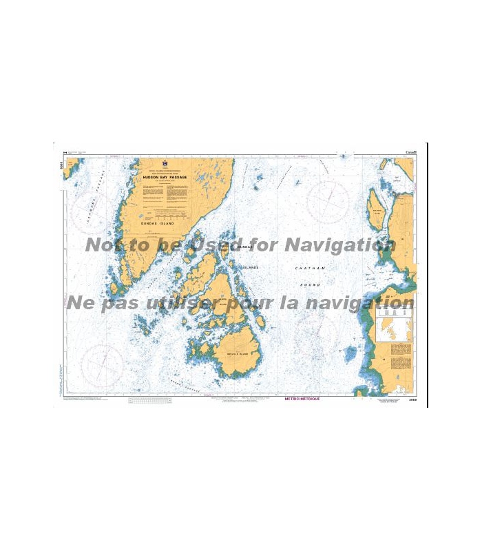 Canadian Nautical Charts Pacific Region 3959 Hudson Bay Passage