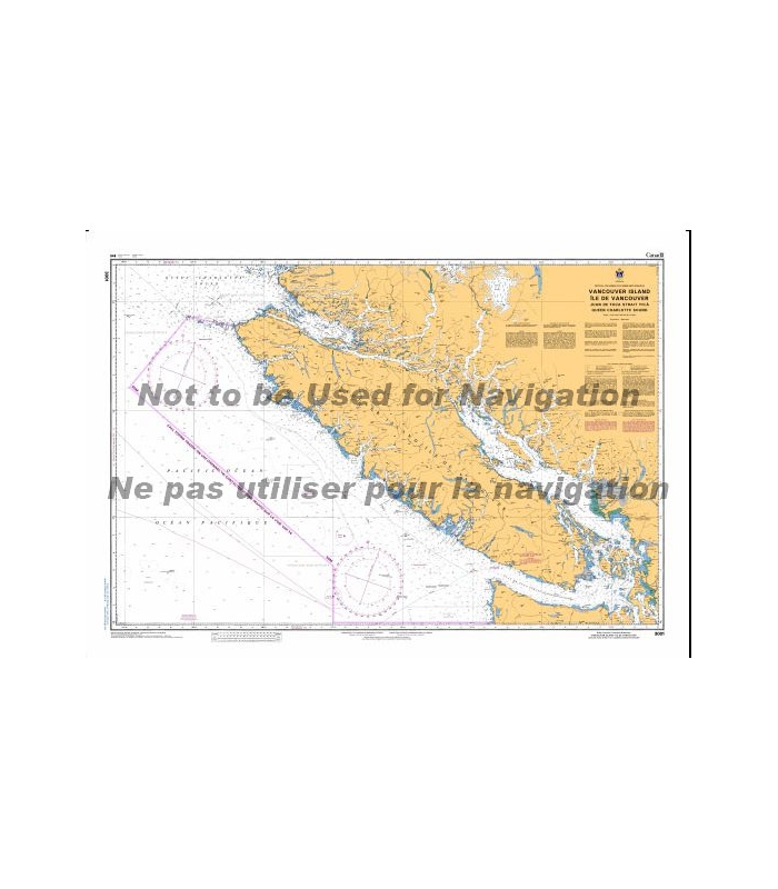 Canadian Nautical Charts Pacific Region 3001 Vancouver Island - Ile de ...