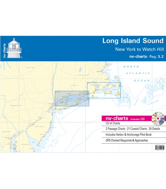 NV-Charts Chartkit Region 3.2: Long Island Sound, 2010 Edition