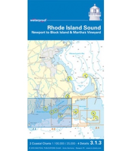 NV-Charts Charts Waterproof 3.1.3: Rhode Island SoundNewport to Block Island & Martha's Vineyard, Edition 2011