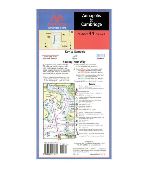 Maptech - Annapolis to Cambridge Waterproof Chart
