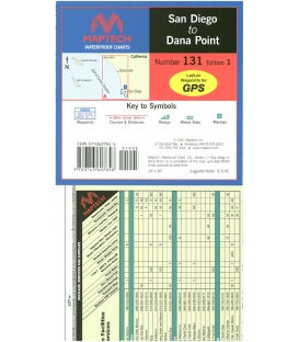 Maptech - San Diego to Dana Point Waterproof Chart
