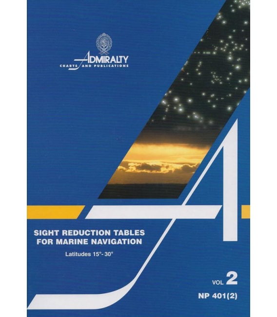 NP 401(2): Sight Reduction Tables for Marine Navigation Vol 2 Lat 15° - 30°, 1983 Ed.