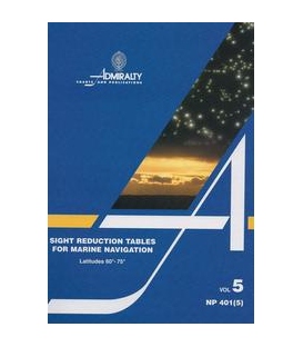 NP401(5) Sight Reduction Tables for Marine Navigation Vol 5 Lat 60° - 75°, 1971 Edition