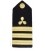 1st Engineer Propeller & 3 Stripes (Hard) Shoulder board with Propeller Insignia 3 Stripes