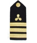 1st Engineer Propeller & 3 Stripes (Hard) Shoulder board with Propeller Insignia 3 Stripes