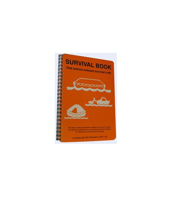 1201 Lifeboat & liferaft survival booklet 170 x 215mm, waterproof plastic (Apr 2021)
