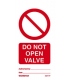 2521 Tie tag, Do not open valve - Pack of 10
