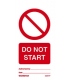 2525 Tie tag, Do not start - Pack of 10
