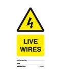 2542 Tie tag, Live wires - Pack of 10
