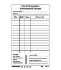 2702 Fire extinguisher maintenance record