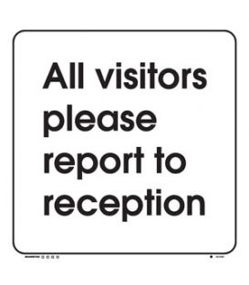 2924 All visitors please report to reception