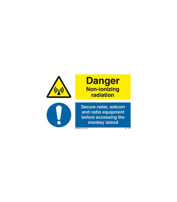 3109 Danger Non-ionizing radiation / Secure radar, …