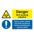 3109 Danger Non-ionizing radiation / Secure radar, …