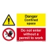 3110 Danger Confined space / Do not enter without…
