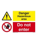 3114 Danger Hazardous area / Do not enter