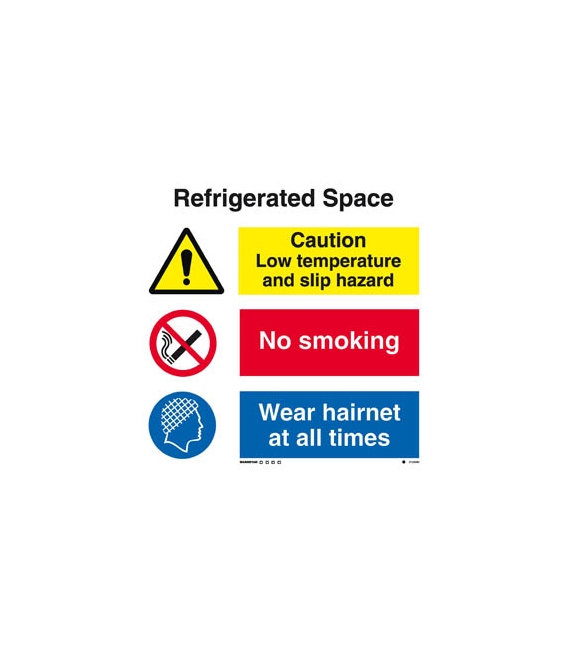 3122 Refrigerated space combination sign