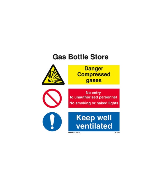 3125 Gas bottle store combination sign