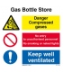 3125 Gas bottle store combination sign