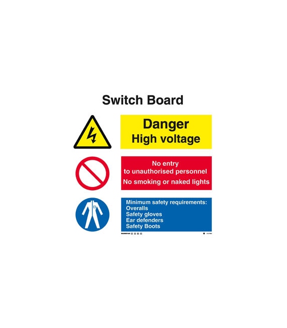 3127 Switch board combination sign