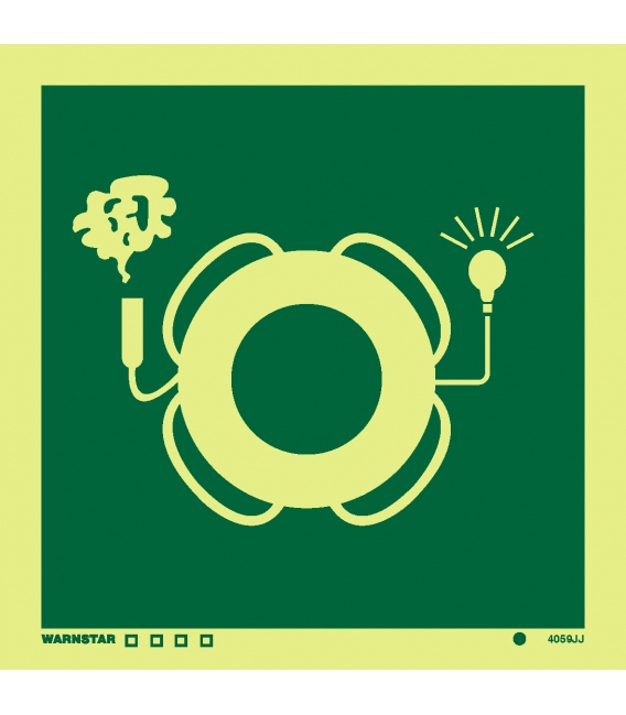4059 Lifebuoy with light & smoke- without text