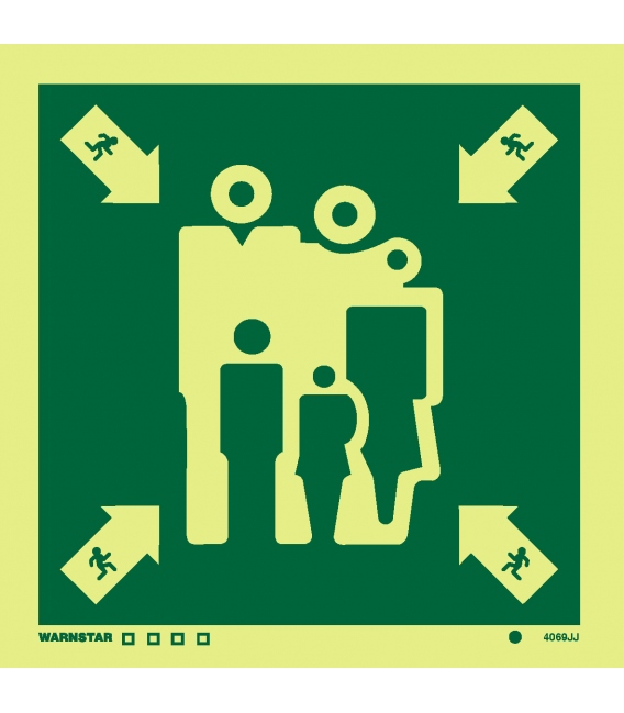 4069 Assembly/muster station - without text