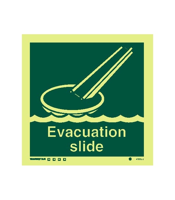 4105 Evacuation slide - with text