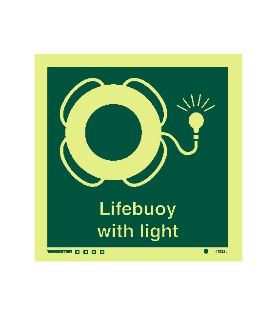 4108 Lifebuoy with light - with text
