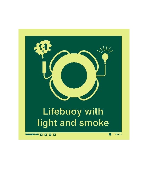 4109 Lifebuoy with light & smoke - with text