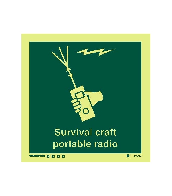 4113 Survival craft portable radio - with text