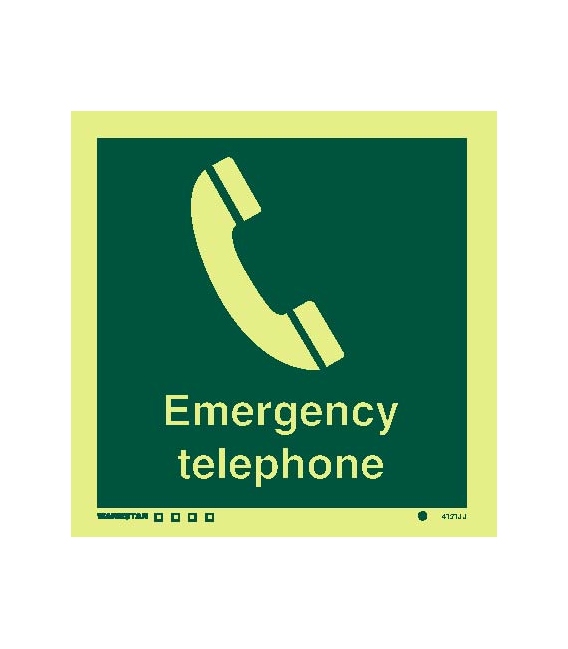 4131 Emergency telephone - with text