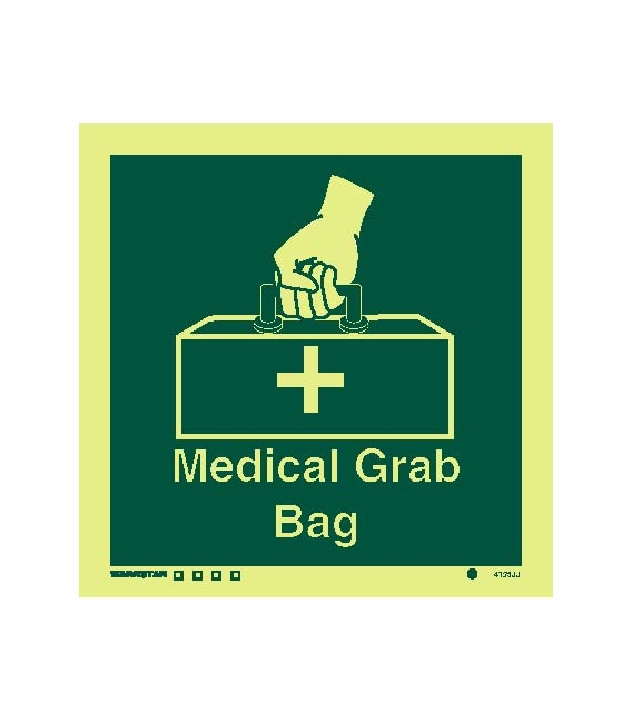 4135 Medical grab Bag symbol with text