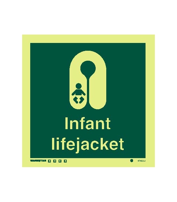 4142 Infant lifejacket - with text