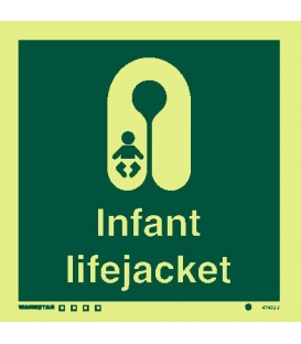 4142 Infant lifejacket - with text