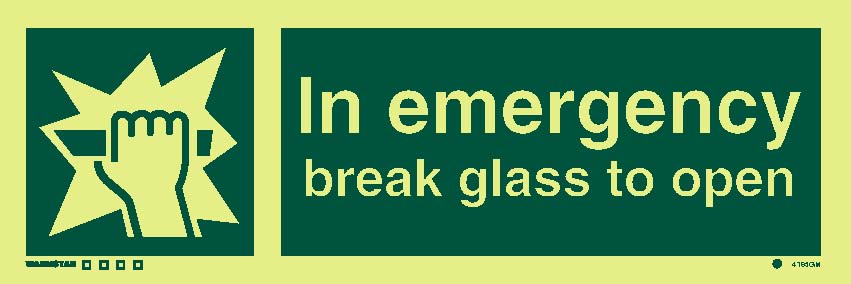In Case Of Emergency Break Glass." Sticker For Sale By Nikolinka