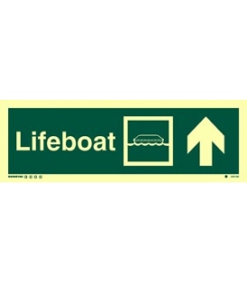 4301 Lifeboat + symbol + arrow up on right