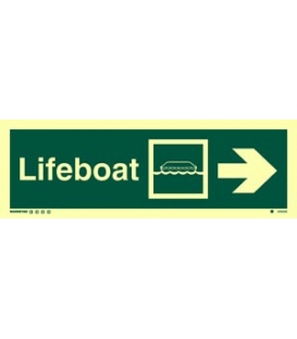 4305 Lifeboat + symbol + arrow right